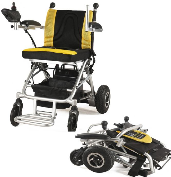 Zložljiv prenosni invalidski e- voziček Wisking traveler