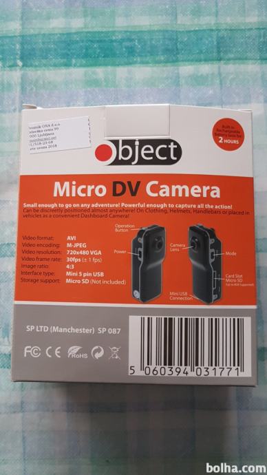 Micro dv camera. Kamera
