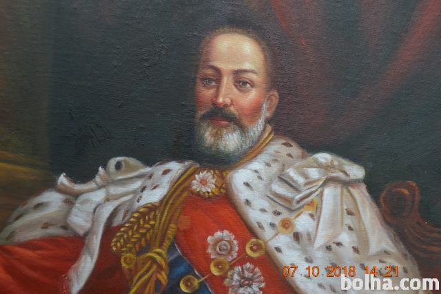 Ruski car Aleksander Romanov, olje na platnu, tel:070222370.