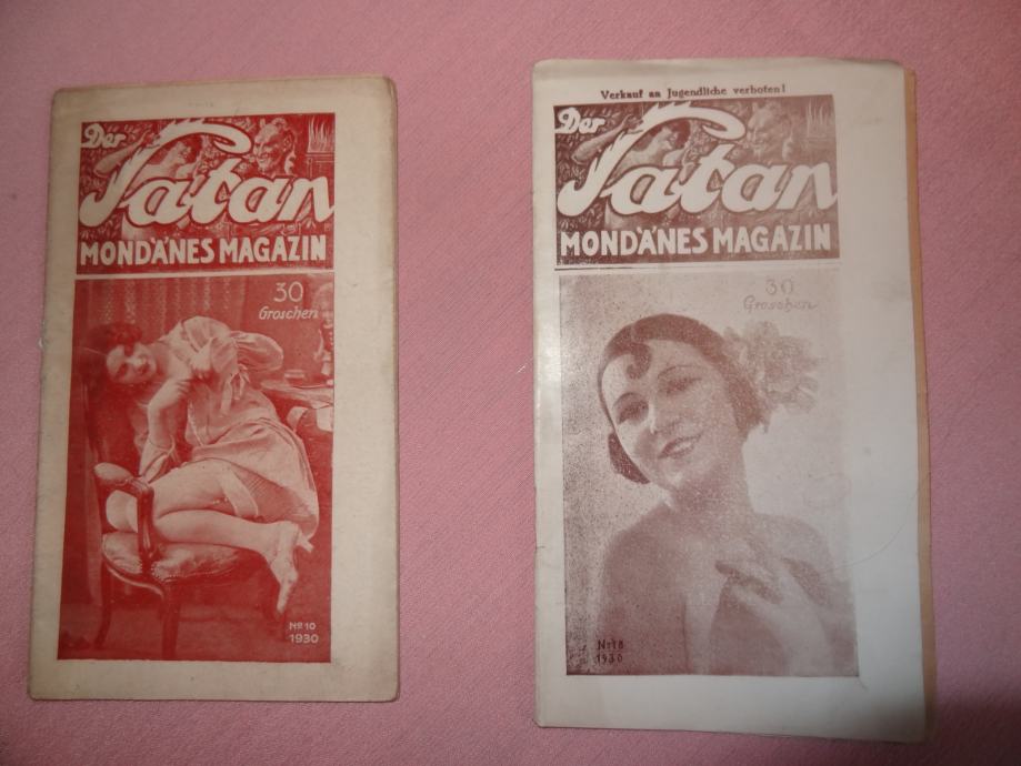 DER SATAN - MONDANES MAGAZIN - ŽGEČKLJIVA VSEBINA 1930