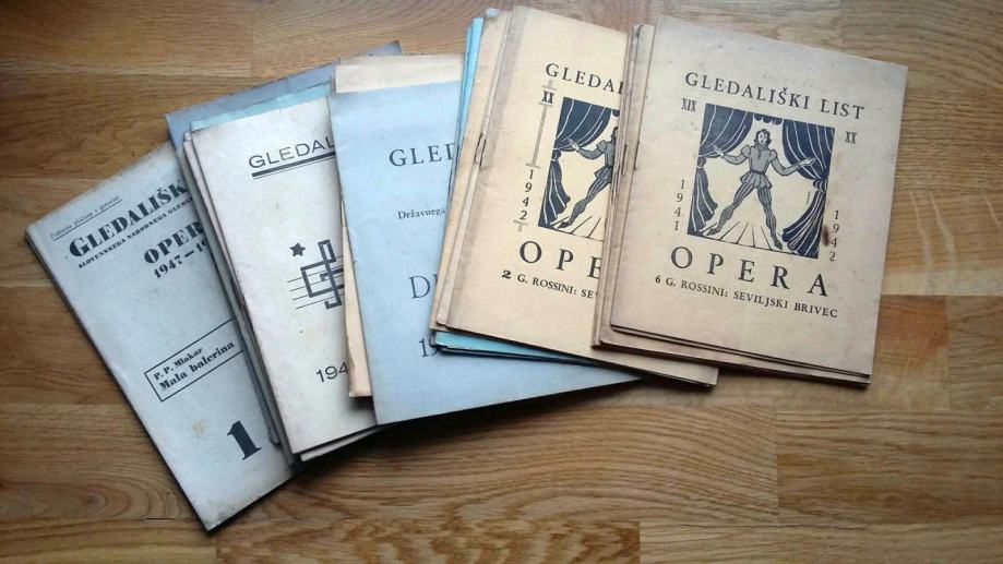 Gledališki listi - Opera + Drama - 1930-1950 - 32 kosov za 20 eur