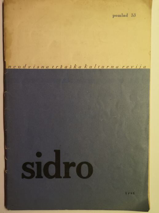 Sidro, št. 1: tržaška kulturna revija, Trst, 1953