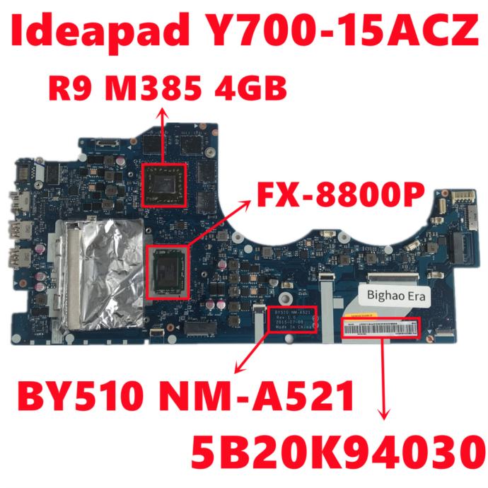 Osnovna plošča Lenovo Ideapad Y700-15ACZ BY510 NM-A521 With FX-8800P