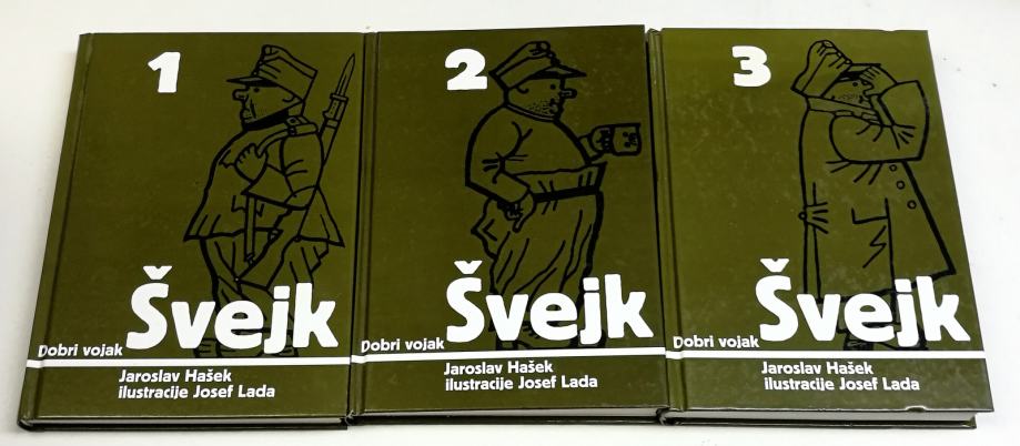 DOBRI VOJAK ŠVEJK 1, 2, 3 - Jaroslav Hašek - na voljo le 1 in 3 del