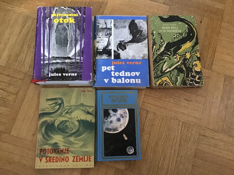 Jules Verne. Različni romani v slovenskem prevodu