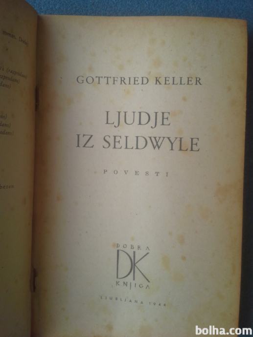 Ljudje iz Seldwyle - Gottfried Keller 1944