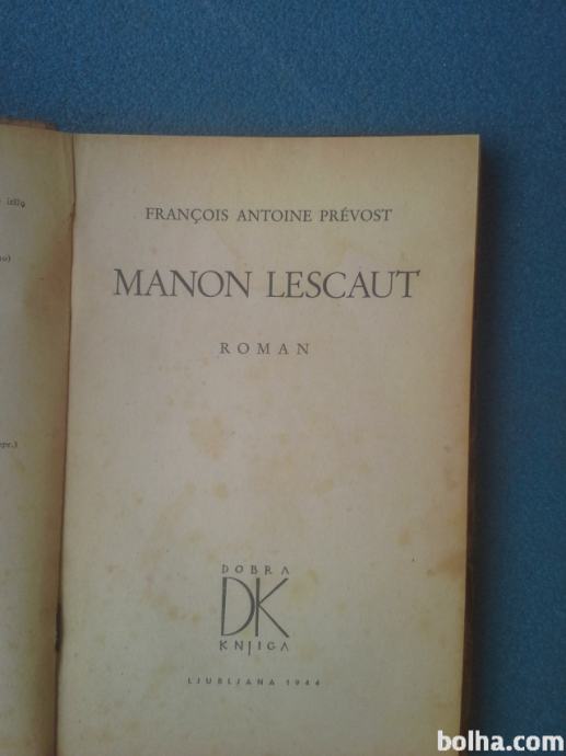 Manon Lescaut - Francois Antoine Prevost 1944