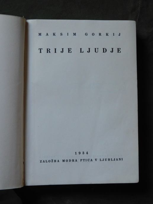 Trije ljudje, Maksim Gorki 1934 (1)