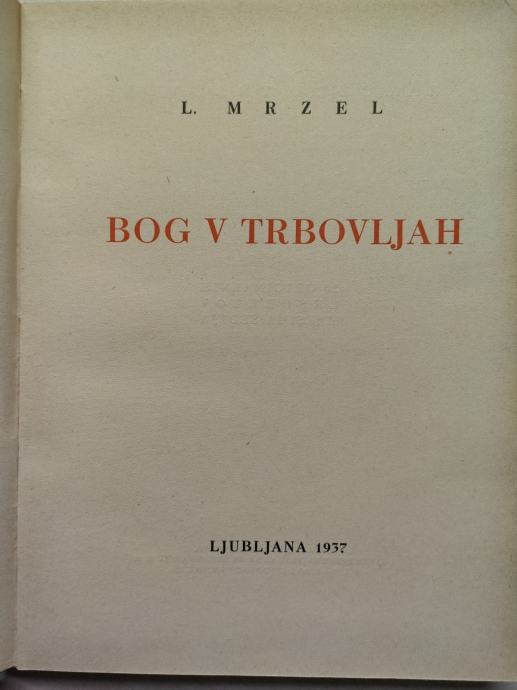 Bog v Trbovljah / Ludvik Mrzel, 1937