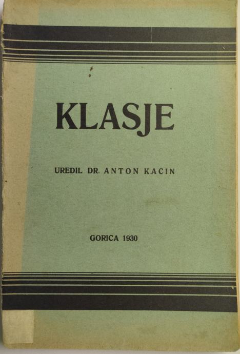 Klasje, mladinska čitanka, Gorica, 1930, pesmi, proza