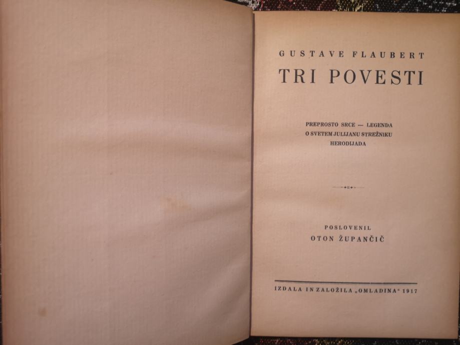 Tri povesti / Gustave Flaubert, 1917