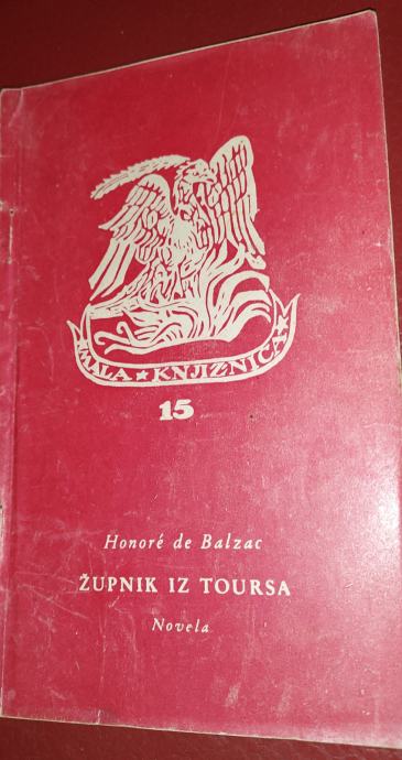 ŽUPNIK iz Toursa Honore de Balzac 1949, knjiga