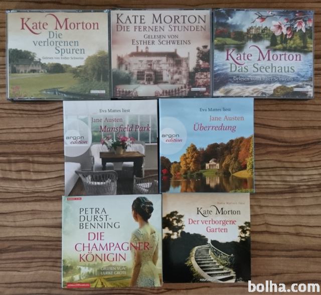 Zvočne knjige- romani (K.Morton, J.Austen, P. Durst-Benning)
