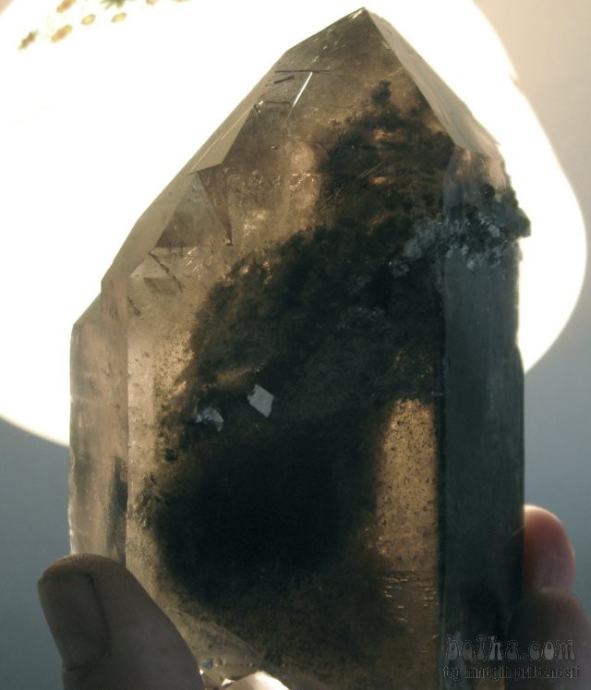 minerali, kristali - Kremen dimni, fantom