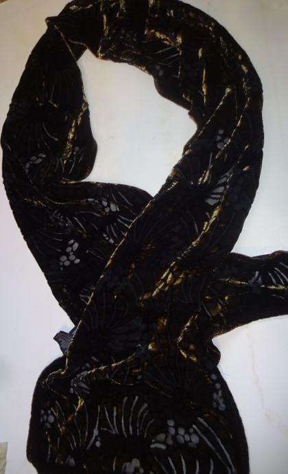Šal Frangi, svila in viskoza, 135 x 25 cm