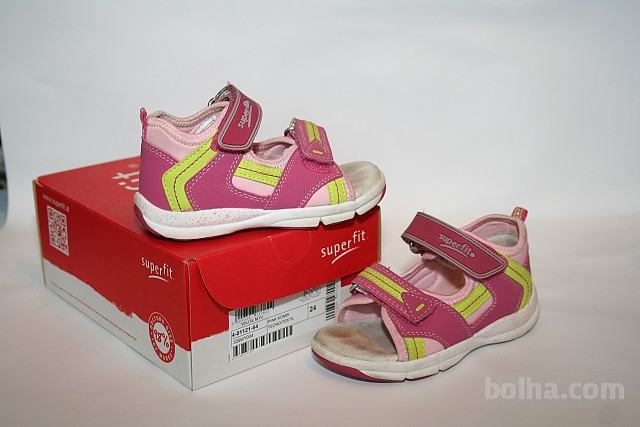 Dekliški sandali Superfit Pink Kombi 24
