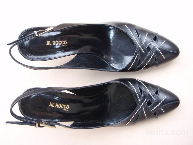ženske črne usnjene sandale PRODAM
