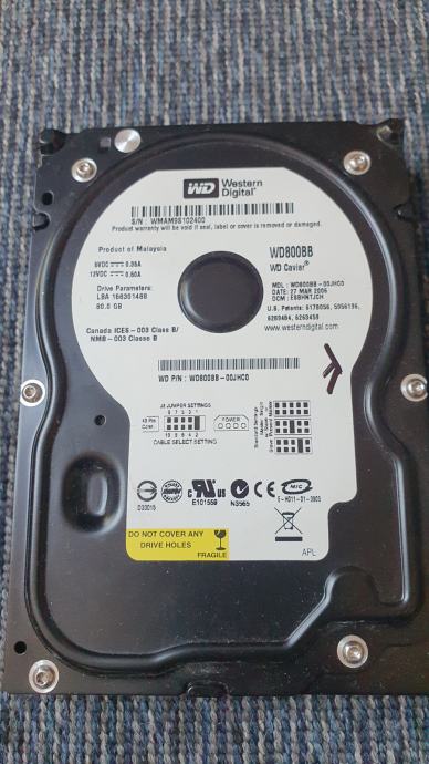 Trdi diski 2x WD 80gb in 1x MAXTOR 300gb