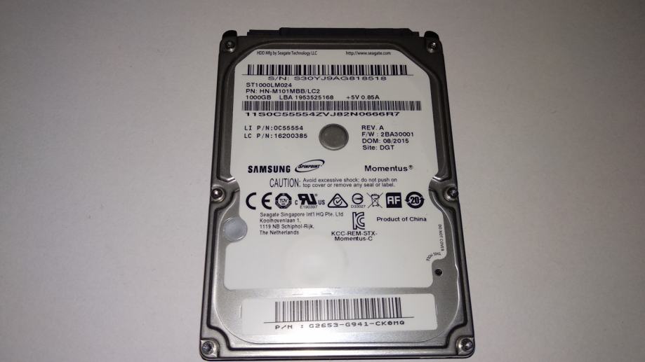 HDD 1TB 2.5 Seagate Samsung Spinpoint M8 ST1000LM024 1000 GB