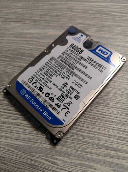 Trdi disk 2,5" Western Digital Blue 500GB