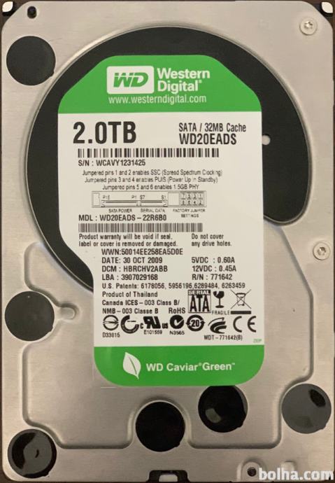Trdi disk WD 2 TB 3.5