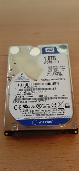 Trdi disk WD Blue 1TB