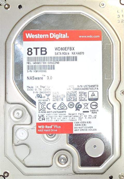 Westeren Digital WD80EFBX