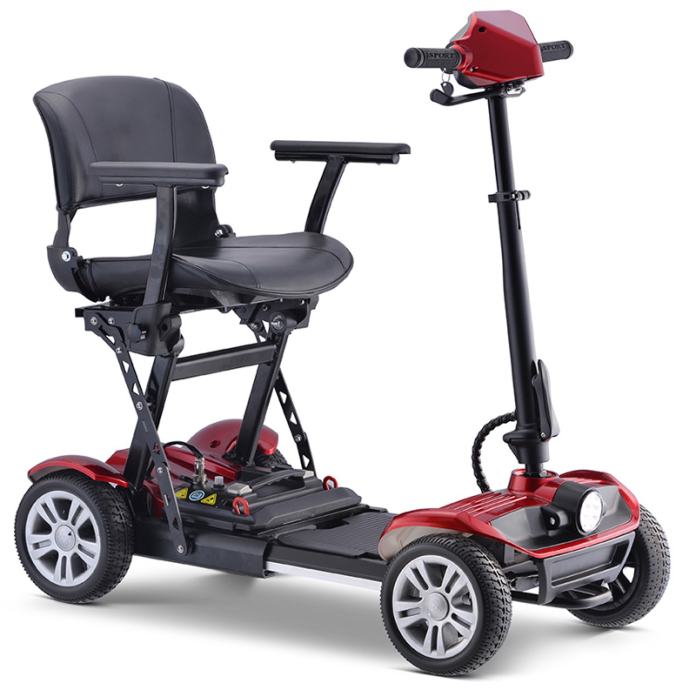 Lahek zložljiv električni voziček za starejše in invalide - skuter, 2023 l.