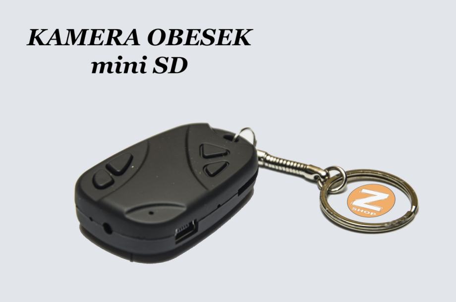 Mini spy kamerca - obesek za ključe spy kamera
