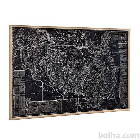 Stenska slika-Zemljevid Vel. kanjona-80x120x3,8 cm