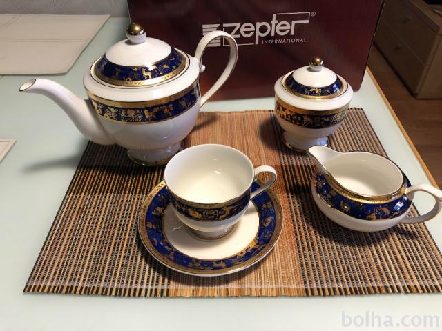 Zepter BABYLON Cobalt porcelan servis za kavo za 6 oseb