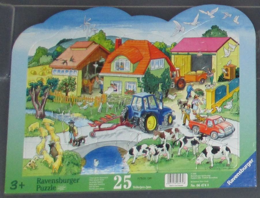 Puzzle Ravensburger, 25 delna sestavljanka v okvirju kmetija