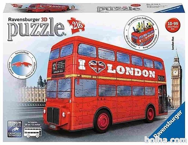 RAVENSBURGER London Bus 12534 216 delna 3D sestavljanka