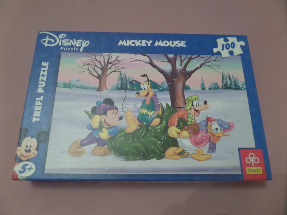 sestavljanka Mickey Mouse - zimska 100 kosov (nova)