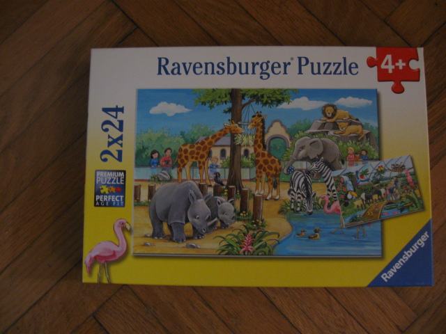 sestavljanka-puzzle Živalski vrt 2x24kos, +4 leta