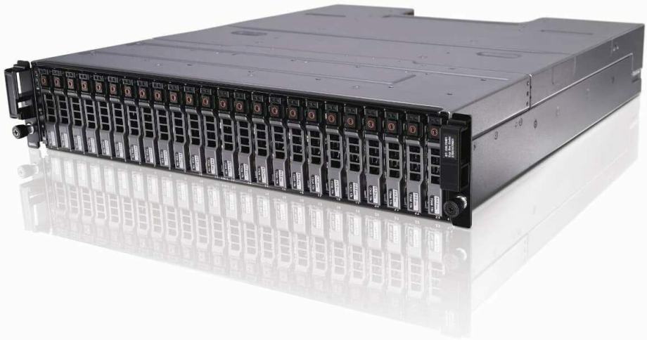 Dell PowerVault MD1220 DAS Storage, 24x 600 GB SAS 10k 2.5", 2x 6G kon