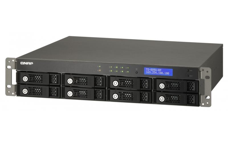 QNAP NAS TS-809U-RP 8x 2 TB HDD 3.5", 2x 300W PSU