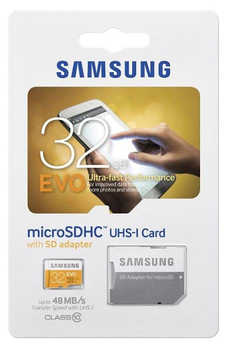 Samsung micro SDHC EVO 32GB + SD adapter