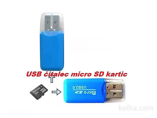 USB 2.0 čitalec mikro SD kartic adapter micro SD