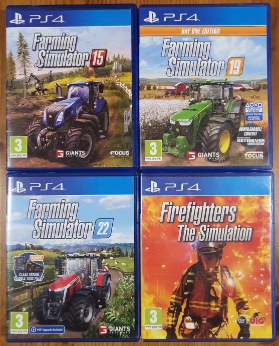 Ps4 - Farming simulator, Firefighters