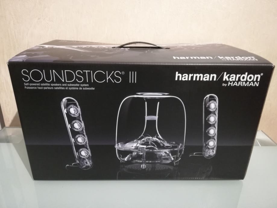 HARMAN / KARDON SOUNDSTICKS III, 2.1 zvočniki, kot novi