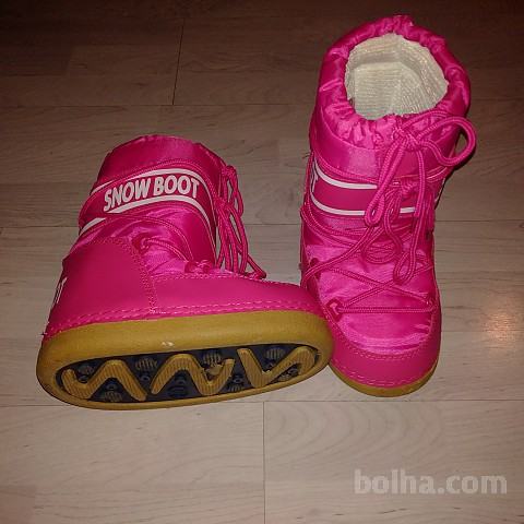 Snow Boots, dekliški, št. 29/31, roza barve