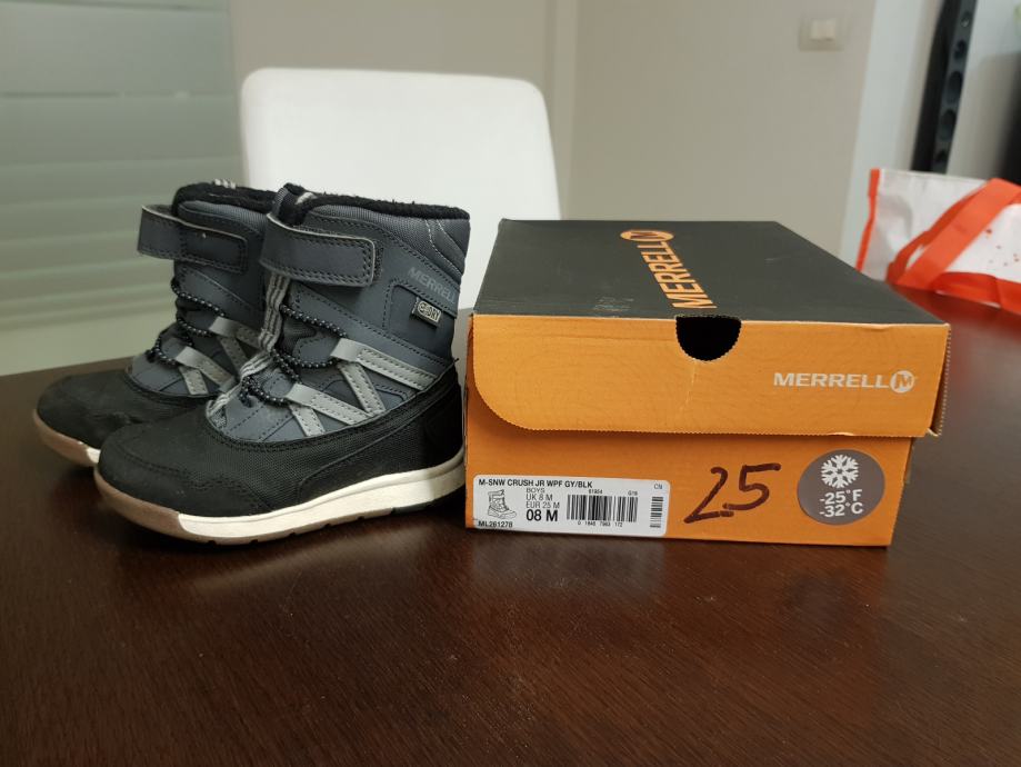 Zimski škornji Merrell sivo črni  št. 25