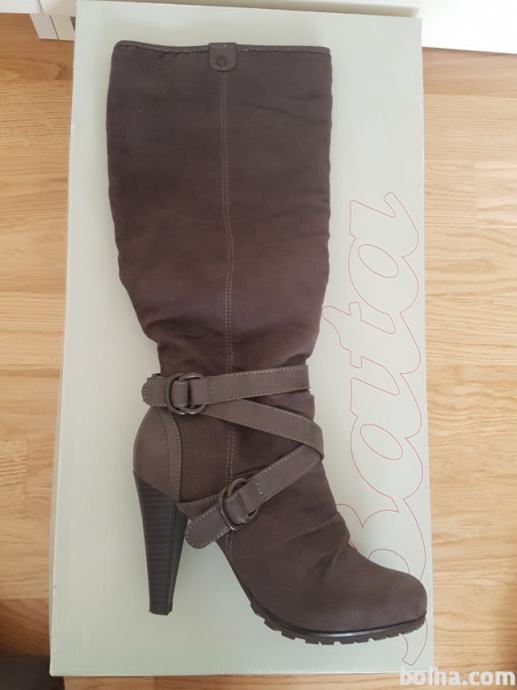 Škornji Bata 37, taupe, rjave barve