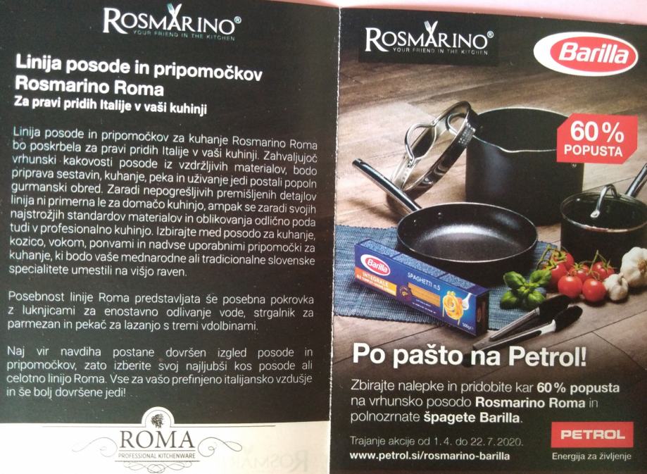 Petrol točke/nalepke Rosmarino Barilla