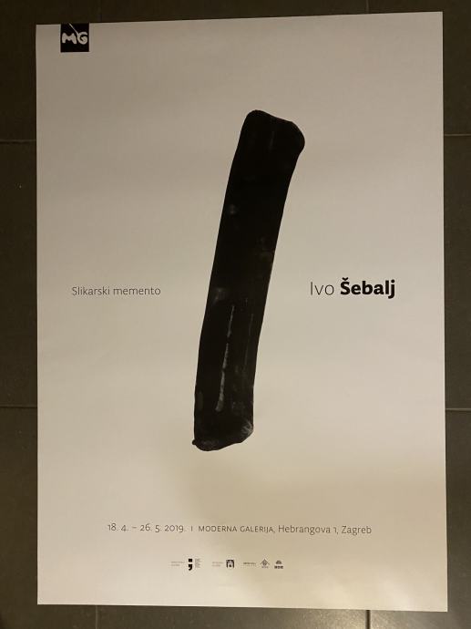 plakat IVO ŠEBALJ - Slikarski memento