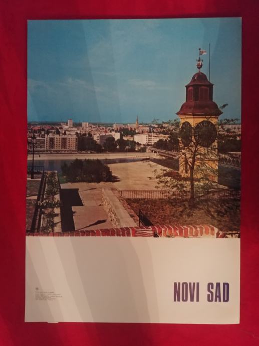 vintage plakat Novi Sad, Vojvodina, Jugoslavija