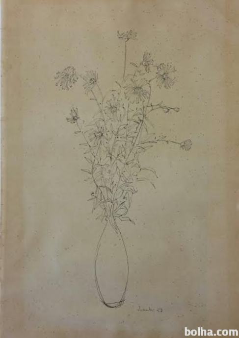 Karel Zelenko- Vaza s cvetjem-1957