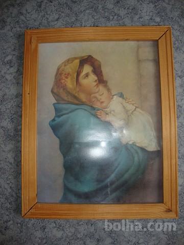 MARIJA slika v okvirju 50×40.cm