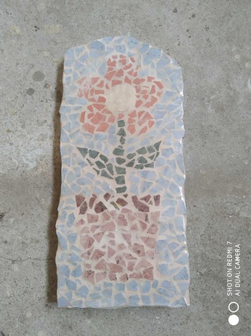 Mozaik na strešni kritino,40x20 cm